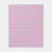 Rustic Modern Bloemmotief Fleece Deken (Voorkant)