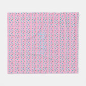Rustic Modern Bloemmotief Fleece Deken (Voorkant (Horizontaal))