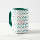 Rustic Modern Bloemmotief Mok (Voorkant links)
