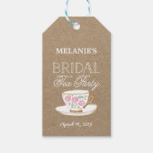 Rustic Modern Bridal Tea | VRIJGEZELLENFEEST Cadeaulabel (Voorkant)