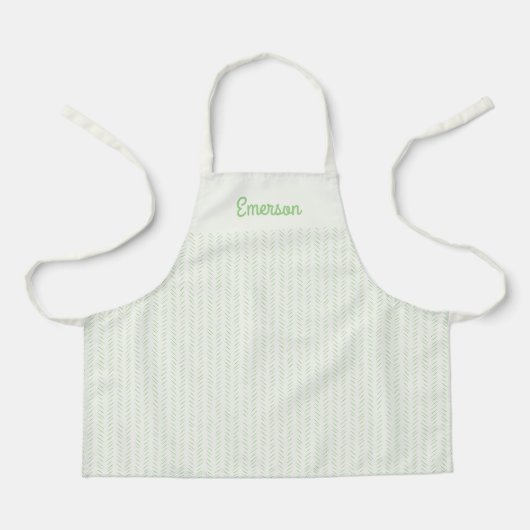Rustic Modern Editable Color Kid Apron Schort (Voorkant)