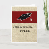 Rustic Modern Felicitaties Afstuderen Kaart (Voorkant)