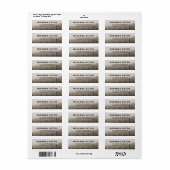 Rustic Modern Forest Misty Landscape Return Addres Etiket (Full Sheet)