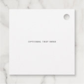 Rustic Modern Geometric Olive Branches Wedding Bedankjes Labels (Achterkant)