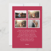 Rustic Modern Getrouwd Christmas Pas getrouwd Foto Feestdagenkaart (Achterkant)