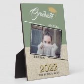 Rustic Modern Green Afstuderen Afstuderen foto Fotoplaat (Zijkant)