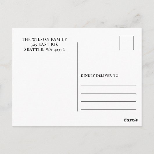 Rustic modern Greenery Ivory Floral Afstuderen in Briefkaart (Achterkant)