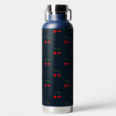 Rustic Modern Kersen Patronen Waterfles (Voorkant)