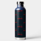 Rustic Modern Kersen Patronen Waterfles (Links)