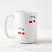 Rustic Modern Kersen Patronen Waterfles Koffiemok (Links)