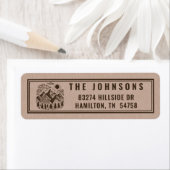 Rustic Modern Mountain Aangepast Retouradres Label (Insitu)