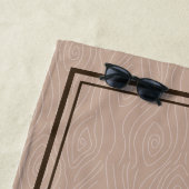 Rustic Modern Mountain Custom Beach Towel Strandlaken (In situ)
