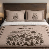 Rustic Modern Mountain Custom Kussensloop