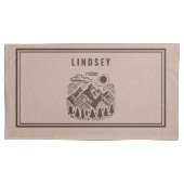 Rustic Modern Mountain Custom Kussensloop (Voorkant-Links)