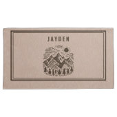 Rustic Modern Mountain Custom Kussensloop (Voorkant-Rechts)