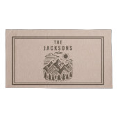 Rustic Modern Mountain Custom Kussensloop (Achterkant-Links)