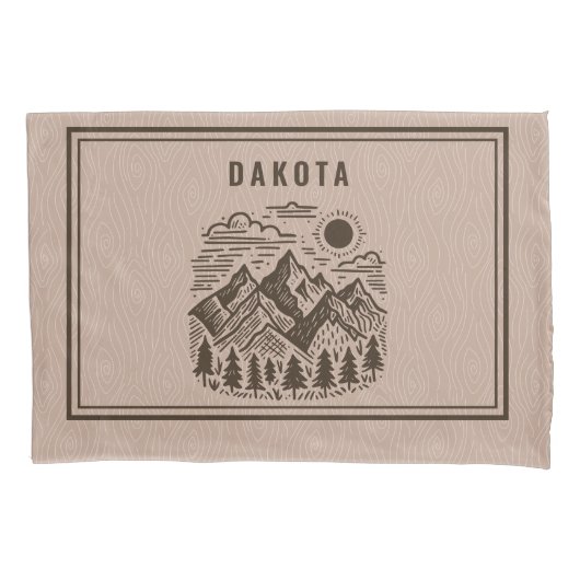 Rustic Modern Mountain Custom Kussensloop (Voorkant)