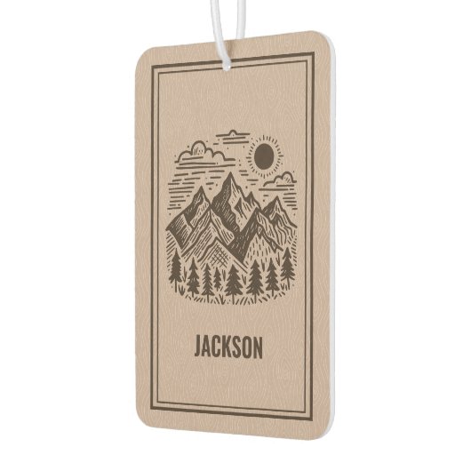 Rustic Modern Mountain Custom  Luchtverfrisser (Links)