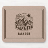 Rustic Modern Mountain Custom  Muismat (Voorkant)