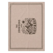 Rustic Modern Mountains Custom Tafelkleed (Voorkant)