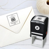 Rustic Modern Mountains Custom Zelfinktende Stempel