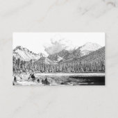 Rustic Modern Mountains Scenery Hartelijk dank Informatiekaartje (Achterkant)