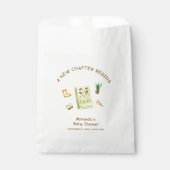 Rustic Modern New Chapter Garden Book Baby shower Bedankzakje (Voorkant)