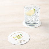 Rustic Modern New Chapter Garden Book Baby shower Ronde Kartonnen Onderzetter (Insitu)