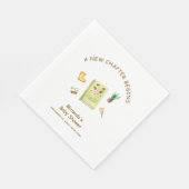 Rustic Modern New Chapter Garden Book Baby shower Servet (Hoek)