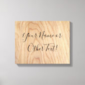 Rustic modern, onafgewerkt houten patroon bedrukt canvas afdruk (Voorkant)