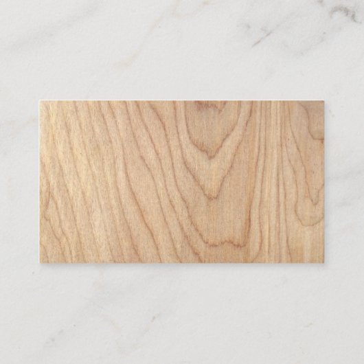 Rustic modern, onafgewerkt houten patroon bedrukt visitekaartje (Achterkant)