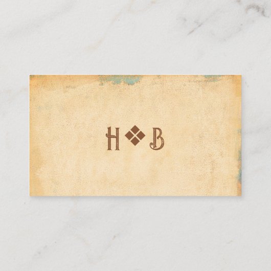 Rustic Modern Parchment RSVP Enclosure Card Informatiekaartje (Achterkant)