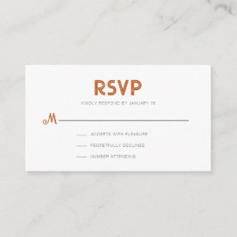 Rustic Modern Parchment RSVP Enclosure Card Informatiekaartje