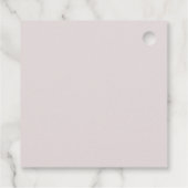 Rustic Modern Pastel Blush Waterlily Baby shower Bedankjes Labels (Achterkant)