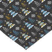 Rustic Modern Pine Trees Korte Tafelloper (Hoek)