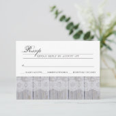 Rustic Modern RSVP-kaart RSVP Kaartje (Staand voorkant)