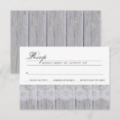 Rustic Modern RSVP-kaart RSVP Kaartje (Voorkant / Achterkant)