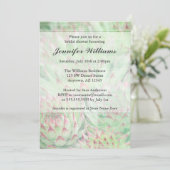 Rustic Modern Succulents Vrijgezellenfeest Kaart (Staand voorkant)