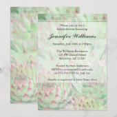 Rustic Modern Succulents Vrijgezellenfeest Kaart (Voorkant / Achterkant)