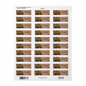 Rustic Modern Sunflower Carriage Baby shower Etiket (Full Sheet)