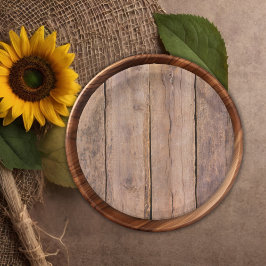 Rustic Modern Sunflower Carriage Baby shower Papieren Bordje
