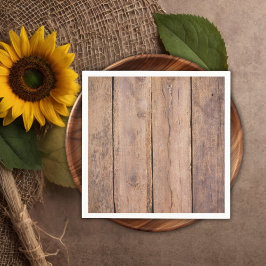 Rustic Modern Sunflower Carriage Baby shower Servet