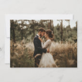 Rustic Modern Typography 2 Foto Bewaar de datum Kaart (Achterkant)