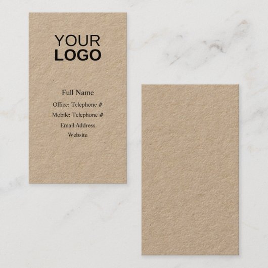Rustic Modern Visitekaartje (Voorkant / Achterkant)