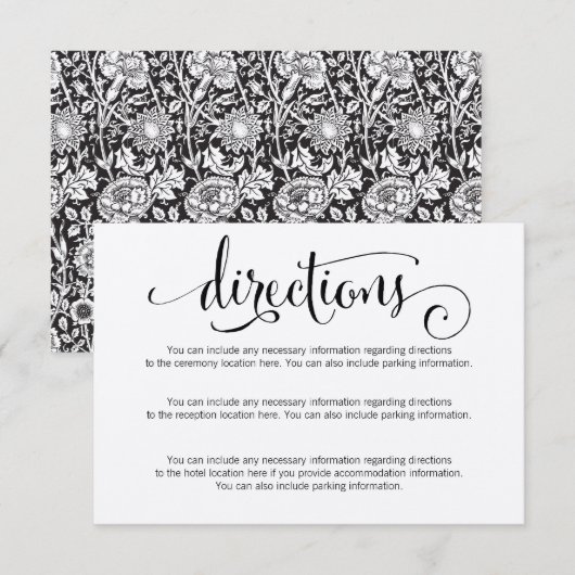 Rustic Modern We Do Huwelijkskaart Richting Kaart (Voorkant / Achterkant)