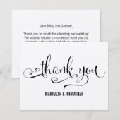 Rustic Modern We Do Script Trouwkaart Kaart (Voorkant / Achterkant)