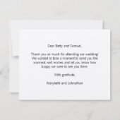 Rustic Modern We Do Script Trouwkaart Kaart (Achterkant)