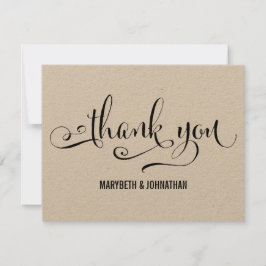 Rustic Modern We Do Script Trouwkaart Kaart