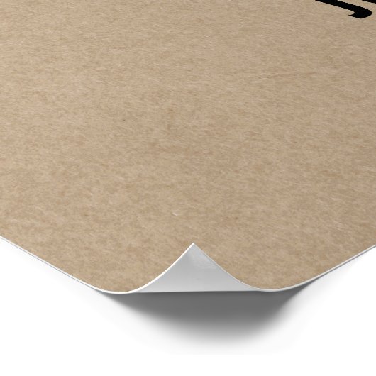 Rustic Modern We Do Trouwgast Boek Poster (Hoek)