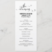 Rustic Modern we doen het programma voor het sture Programmakaart (Voorkant)